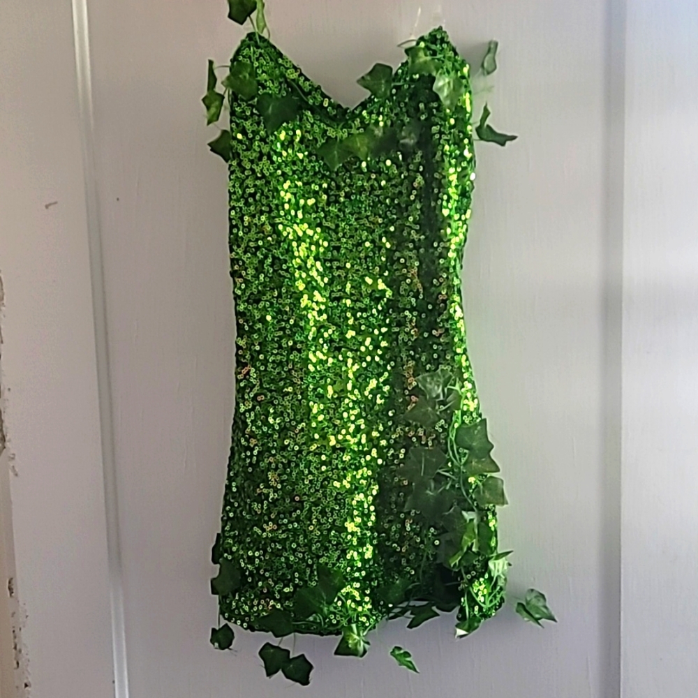 Poison Ivy Mini Dress Costume